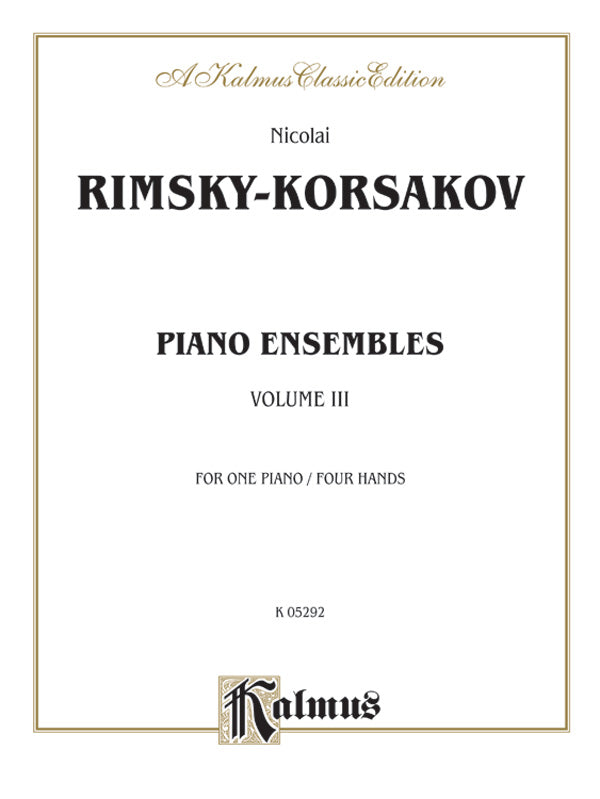Rimsky-Korsakov: Piano Duets, Volume III Sheet Music Preview