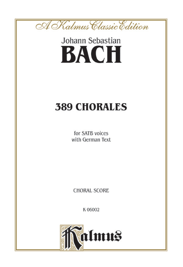 389 Chorales (Choral-Gesange) Cover Image