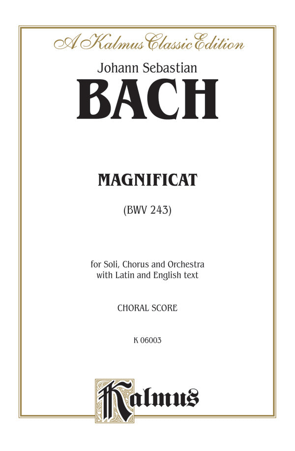Magnificat (BWV 243) Sheet Music Preview