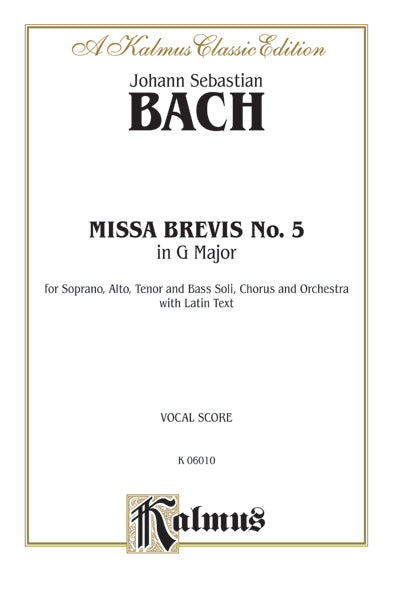 Missa Brevis No. 5 in G Major Cover Image
