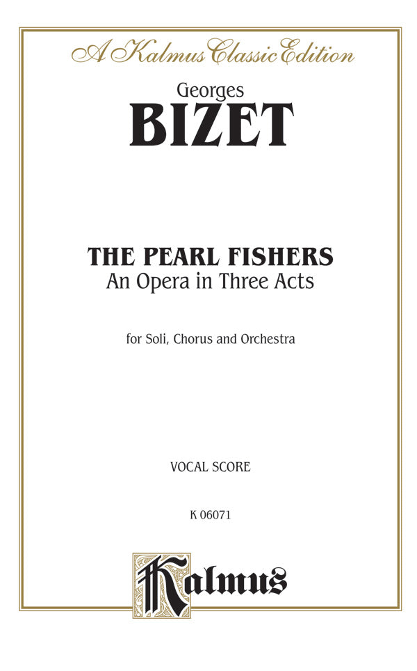 The Pearl Fishers - An Opera in Three Acts Cover Image