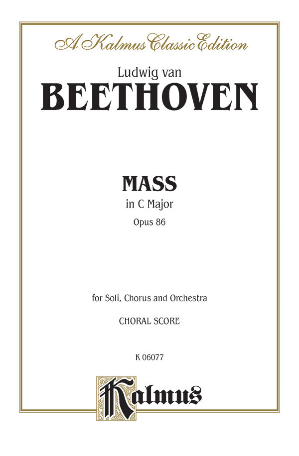 Mass in C Major, Opus 86 Cover Image
