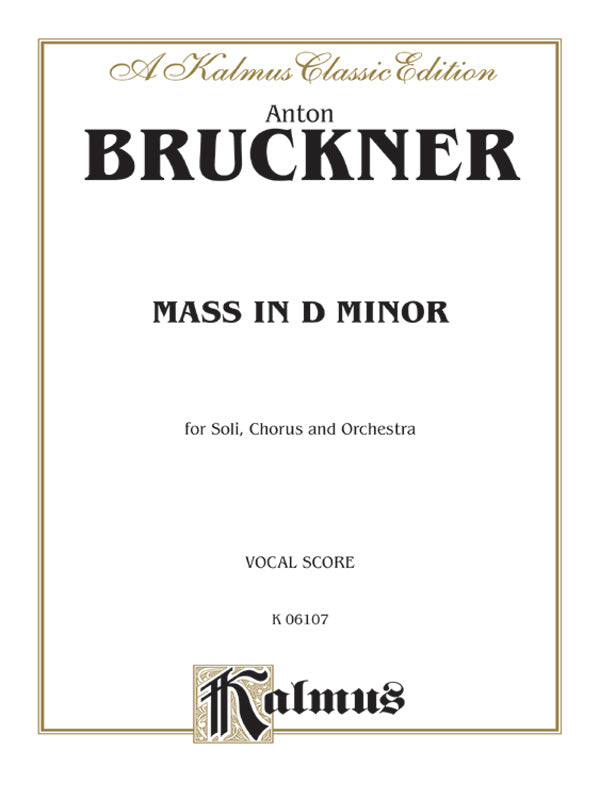 Mass in D Minor Cover Image