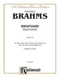 Rhapsody (Rhapsodie), Opus 53 Cover Image