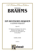 A German Requiem (Ein Deutsches Requiem), Opus 45 Cover Image