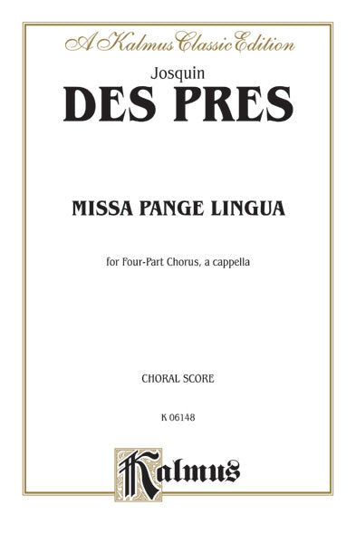 Missa Pange Lingua Cover Image