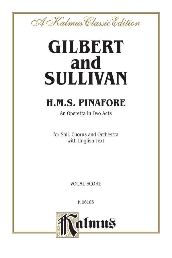 H.M.S. Pinafore, An Operetta in Two Acts Cover Image