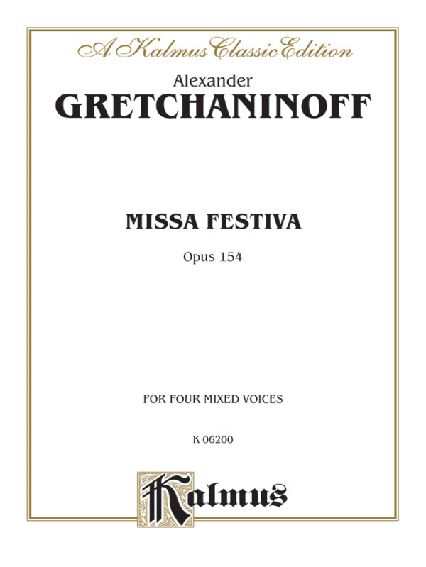 Missa Festiva (Opus 154) Cover Image