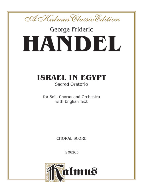 Israel in Egypt (1739) Cover Image