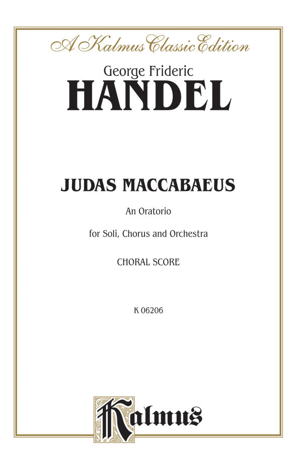 Judas Maccabaeus (1747) Cover Image