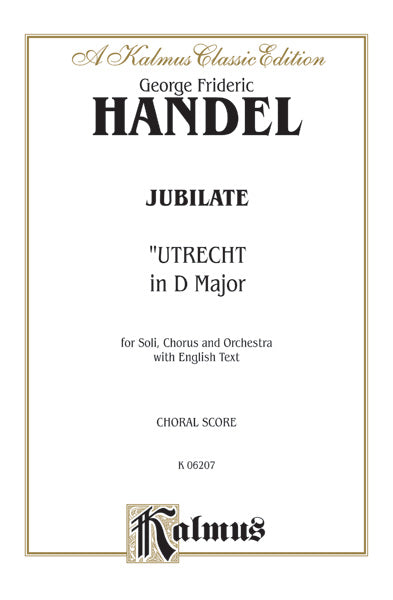 Jubilate (Utrecht Te Deum in D Major) (1713) Cover Image