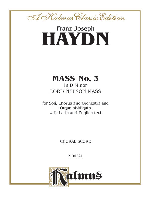 Mass No. 3 in D Minor (Lord Nelson or Imperial Mass) Cover Image