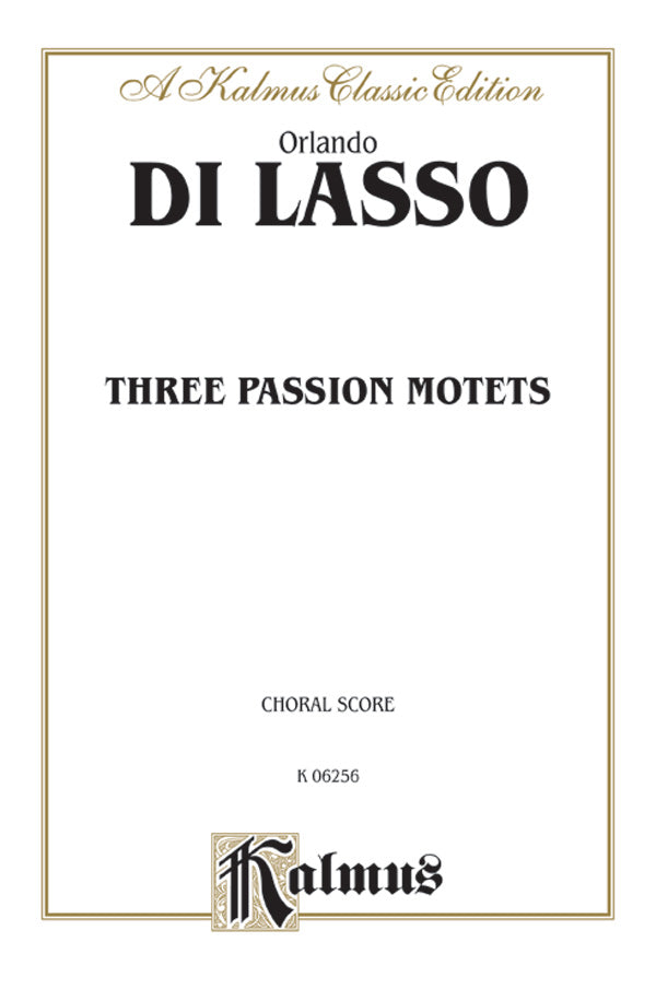 Three Passion Motets Cover Image