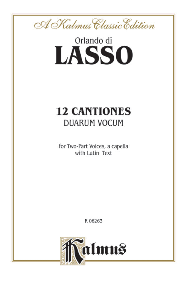 Twelve Canciones duarum vocum Cover Image
