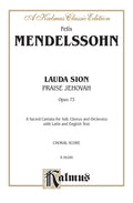 Lauda Sion (Praise Jehovah), Opus 73 Cover Image