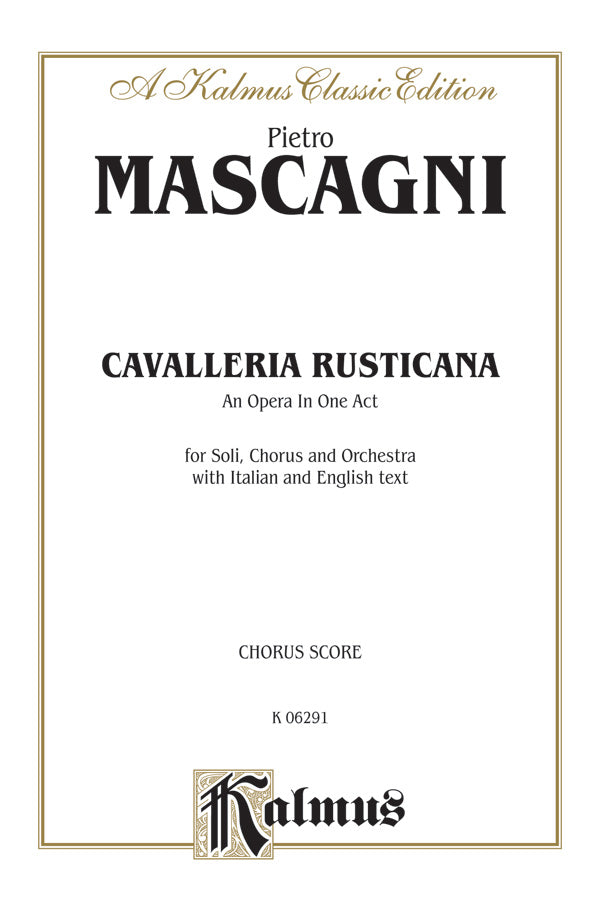 Cavalleria Rusticana - An Opera in One Act Cover Image