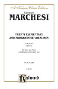 Twenty Elementary and Progressive Vocalises, Opus 15 Cover Image