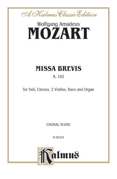 Missa Brevis, K. 192 Cover Image