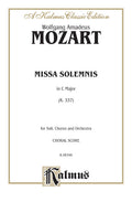 Missa Solemnis in C Major, K. 337 Cover Image