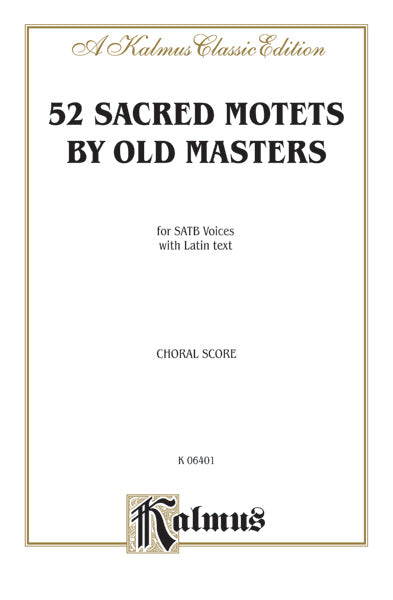Sacred Motets (52) by Old Masters Cover Image