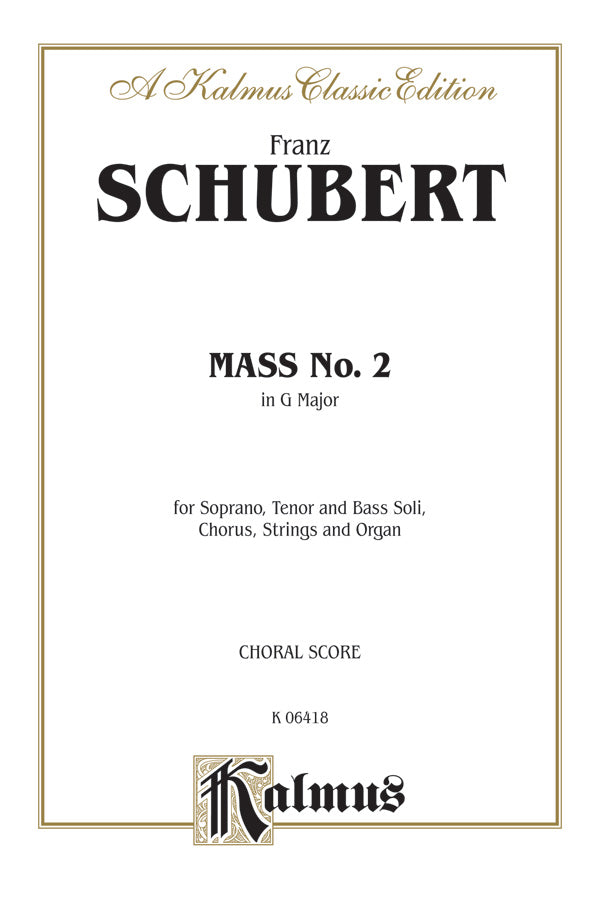 Mass No. 2 in G Major Cover Image