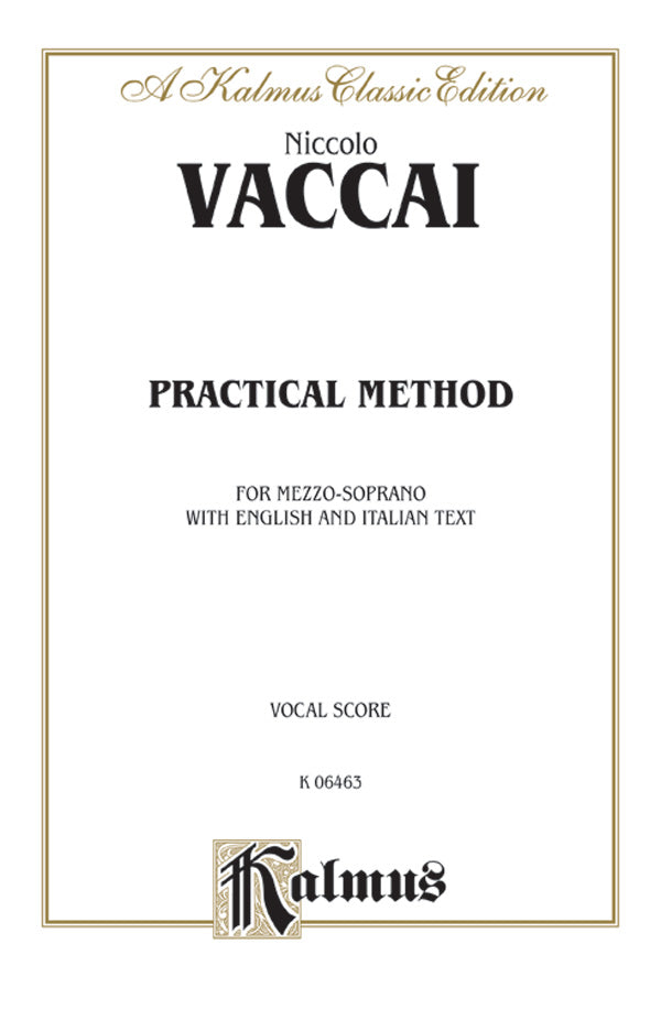 Practical Vocal Method for Mezzo-Soprano Cover Image
