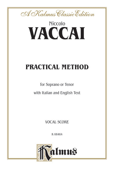 Practical Vocal Method for Soprano or Tenor (High Voice) Cover Image