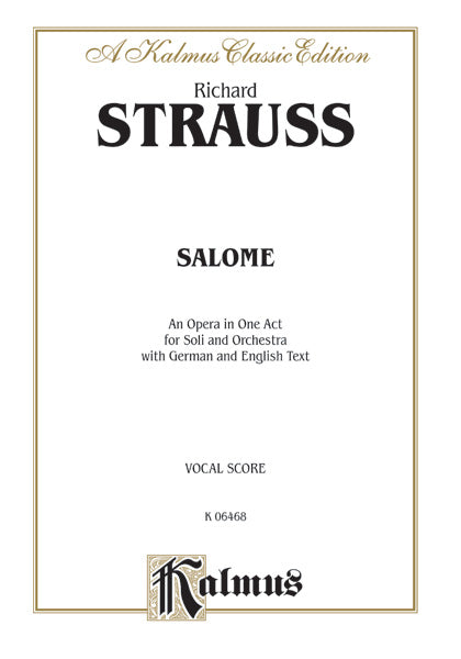 Salome - An Opera in One Act Cover Image