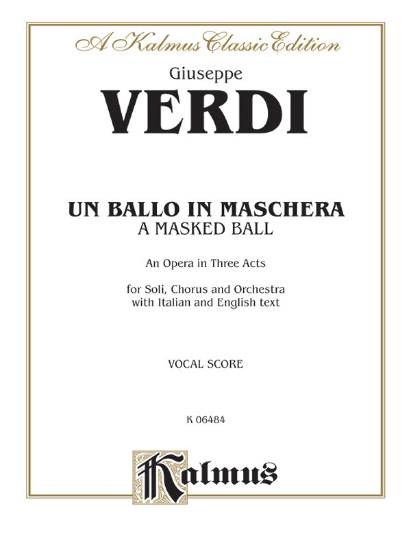 Un Ballo in Maschera Cover Image