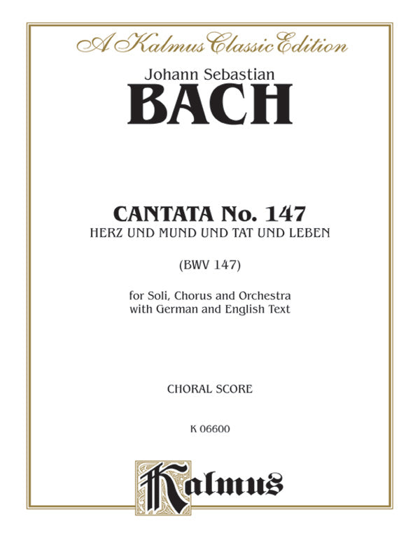 Cantata No. 147 -- Herz und Mund und Tat und Leben (BWV 147) Cover Image