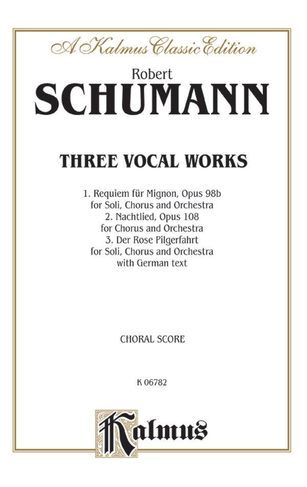 Three Vocal Works Cover Image