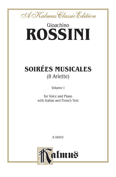 Rossini: Soirées Musicales, Volume I (Italian/French) Sheet Music Preview