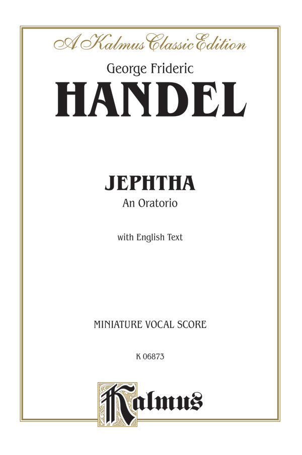 Jephtha (1752), An Oratorio Cover Image