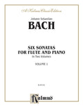 Six Sonatas, Volume I (BWV 1030-1032) Cover Image