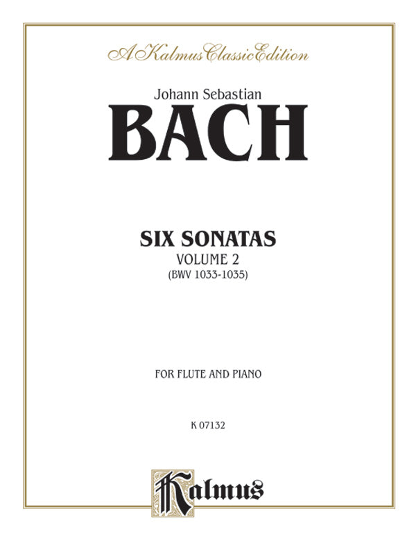 Bach: Six Sonatas, Volume II (Nos. 4-6) Sheet Music Preview