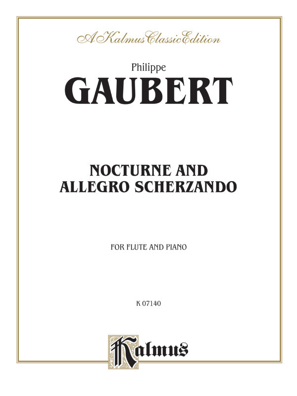 Gaubert: Nocturne and Allegro Scherzando Sheet Music Preview