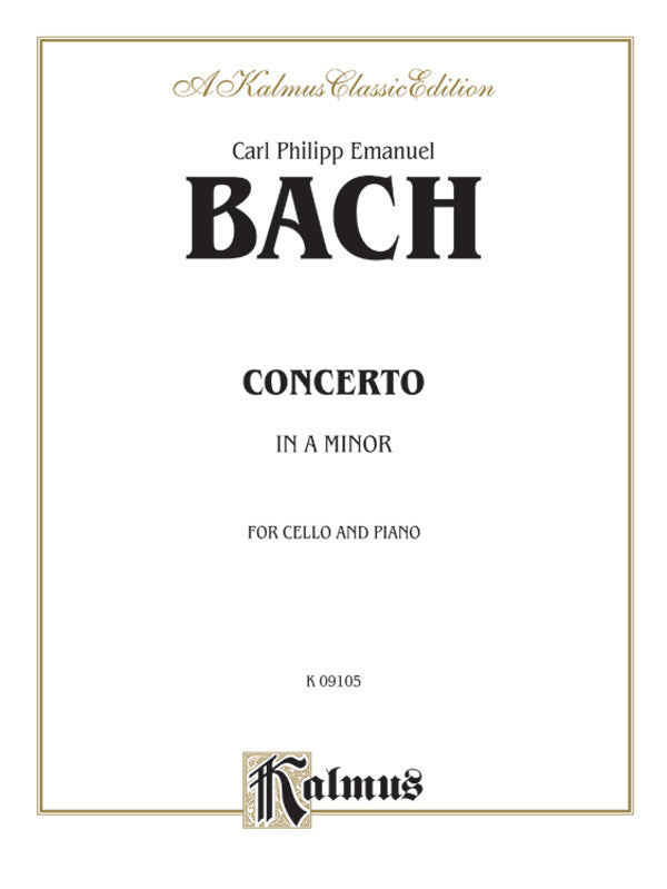 Cello Concerto in A Minor Cover Image