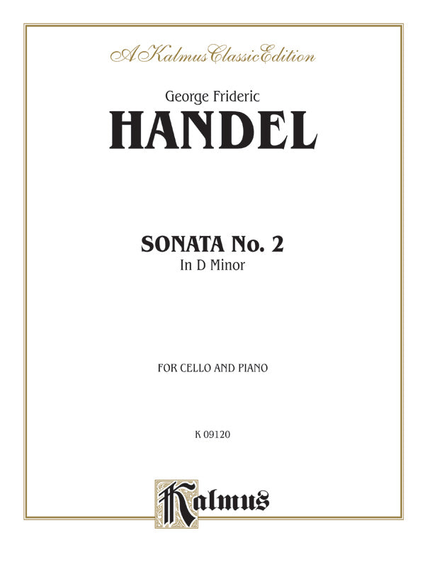 Handel: Sonata No. 2 in D Minor Sheet Music Preview