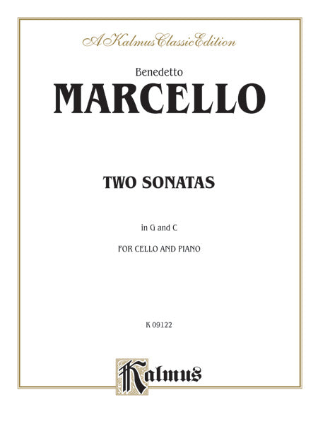 Marcello: Two Sonatas in G and C Sheet Music Preview