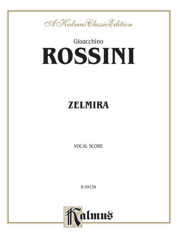 Zelmira, An Opera in Two Acts Cover Image