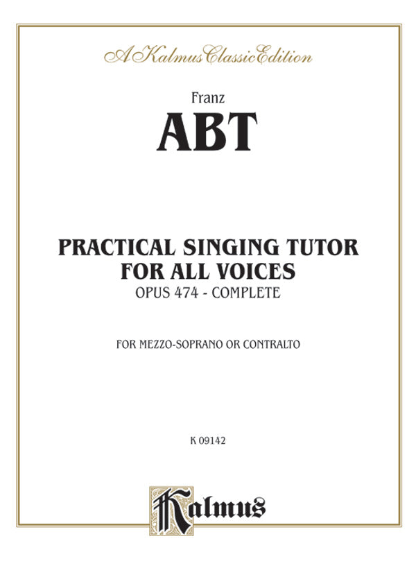 Practical Singing Tutor, Opus 474 (Complete) Cover Image