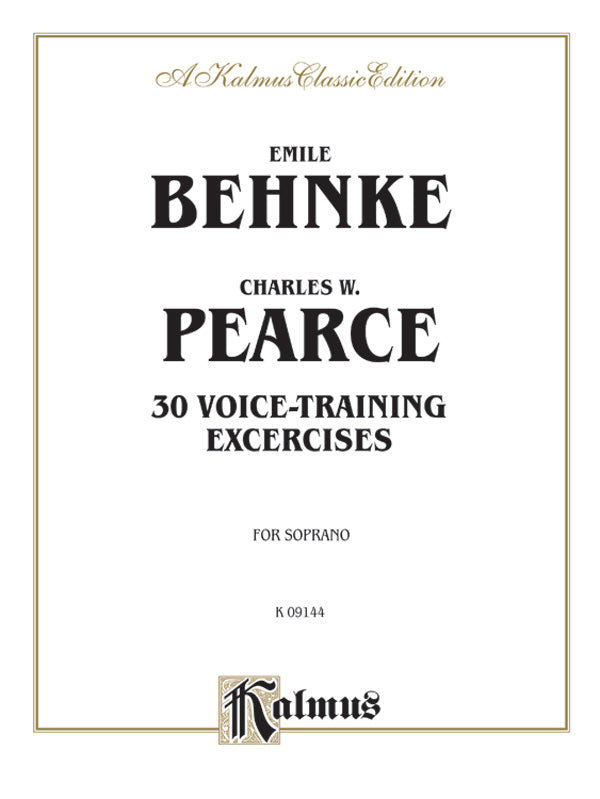 Thirty Voice-Training Exercises Cover Image
