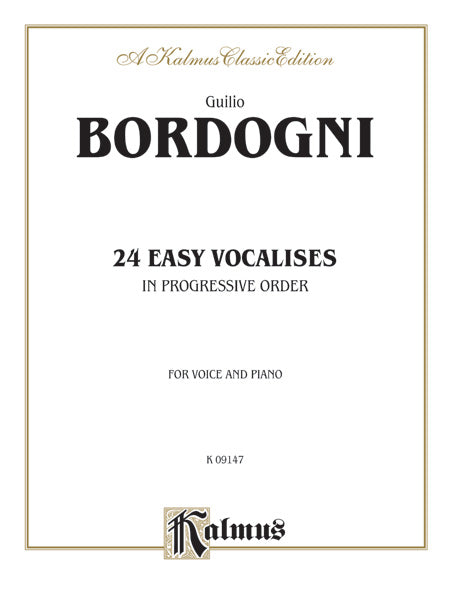 Twenty-Four Easy Vocalises in Progressive Order Cover Image
