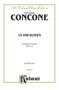 Fifteen Vocalises, Opus 12 (Finishing Studies)  Cover Image