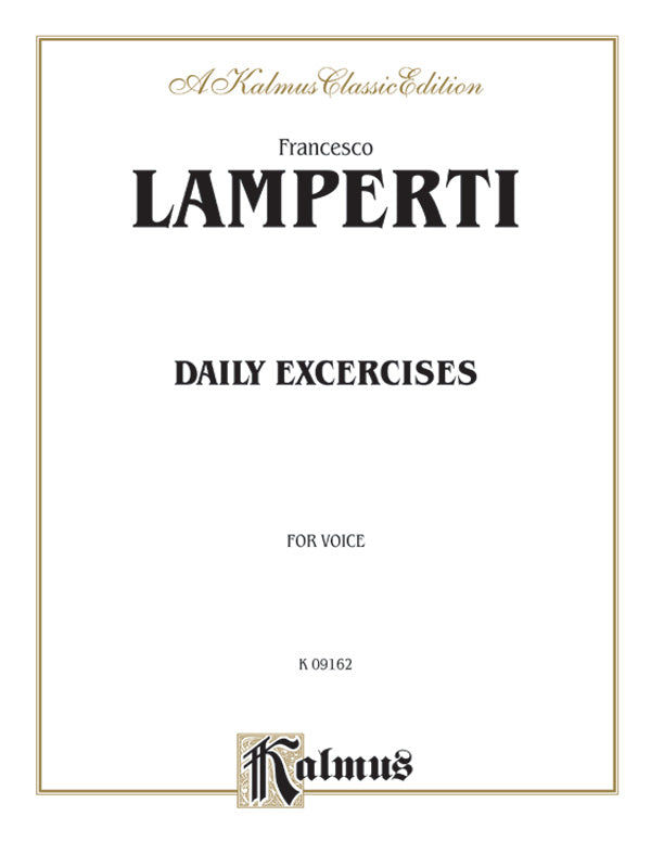 Daily Exercises in Singing Cover Image