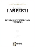 Twenty-Nine Preparatory Vocalises Cover Image
