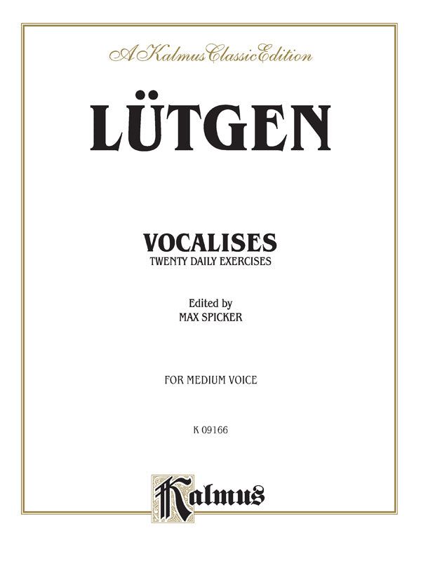 Vocalises: 20 Daily Exercises Cover Image