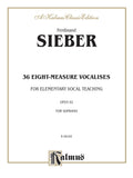 36 Eight-Measure Vocalises for Elementary Teaching, Opus 92 Cover Image