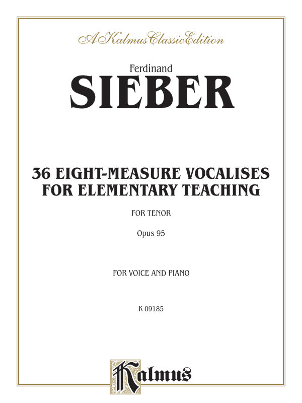 36 Eight-Measure Vocalises for Elementary Teaching Cover Image