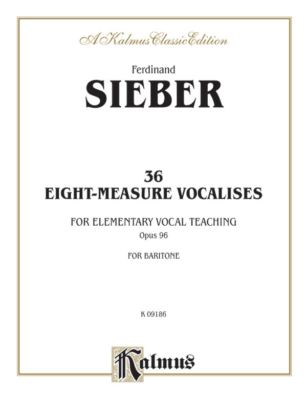 36 Eight-Measure Vocalises for Elementary Teaching Cover Image